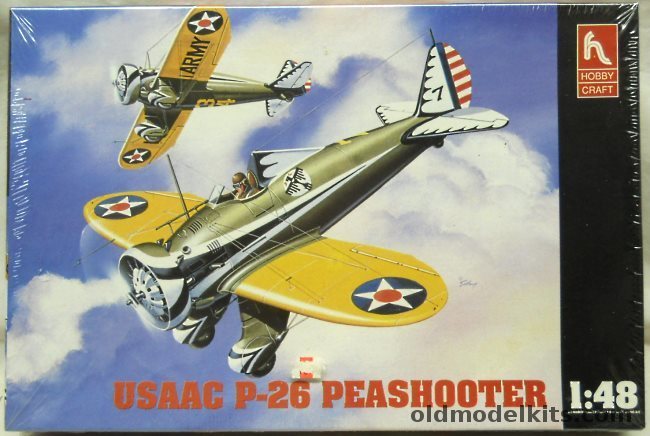 Hobby Craft 1/48 Boeing P-26 Peashooter, HC1558 plastic model kit